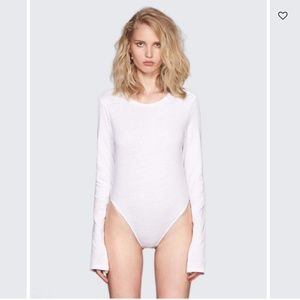 Re/done white longsleeve bodysuit